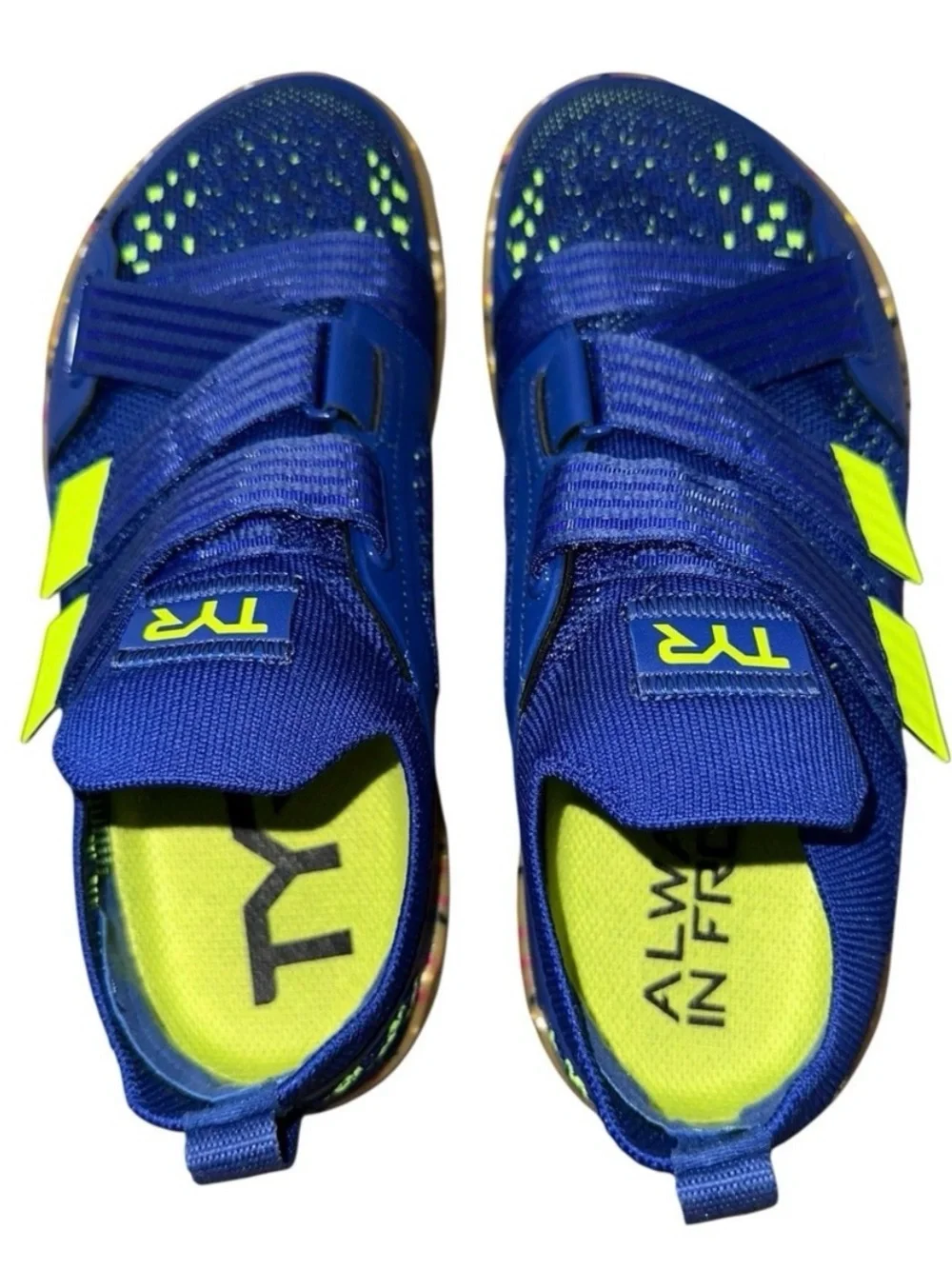 TYR DropZero Lifters Weightlifting Shoes Women's 8 / Men's 6.5 Blue Gym Training